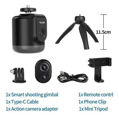 AI Smart Shooting Gimbal Selfie 360° Rotation Auto Face Tracking Holder